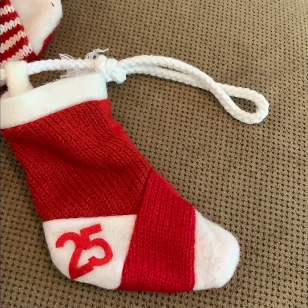 Adorable Christmas Advent Mini Stocking Garland